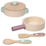 Zestaw garnków dla dzieci z drewna Kitchen love Goki