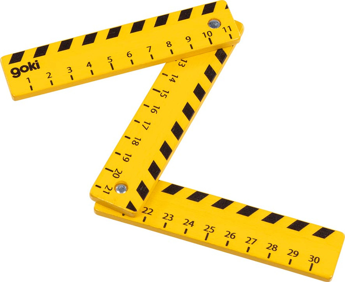 Miarka składana drewniana dla dzieci 30cm Goki