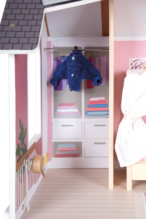 Drewniany domek dla lalek willa XL z wyposażeniem Small Foot