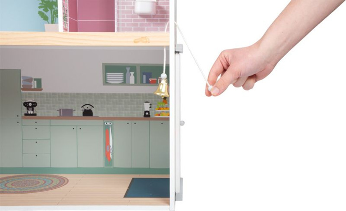 Drewniany domek dla lalek willa XL z wyposażeniem Small Foot