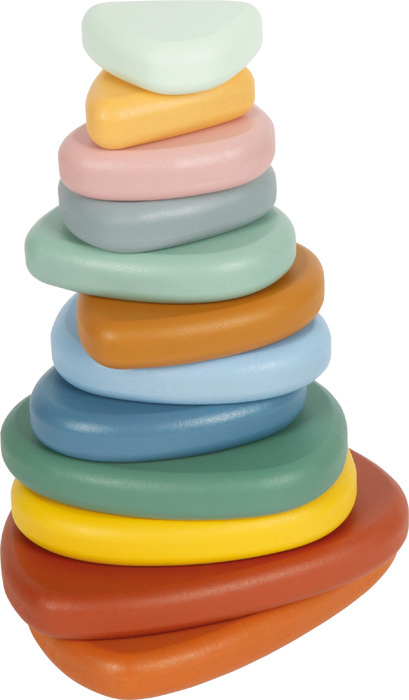 Drewniana gra zręcznościowa Wieża z kamieni Montessori River Rocks Small Foot