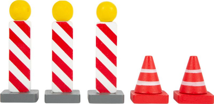 Drewniane znaki drogowe zestaw do zabawy dla dzieci Small Foot