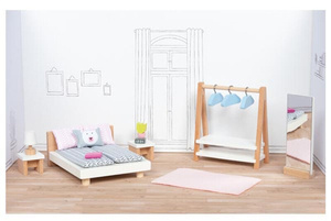 Meble dla lalek Stylowa sypialnia Goki