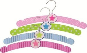 Wieszaki na ubrania drewniane Gwiazdy Goki