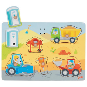 Układanka z dźwiękiem na budowie Goki