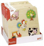 Display - średnie układanki z elementami do wkładania, 8 sztuk