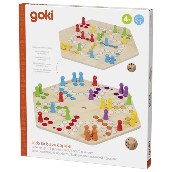 Ludo drewniana gra planszowa chińczyk Goki