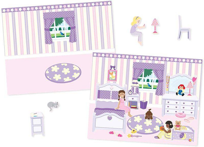 Zestaw z naklejkami wielokrotnego użytku Domek Melissa & Doug