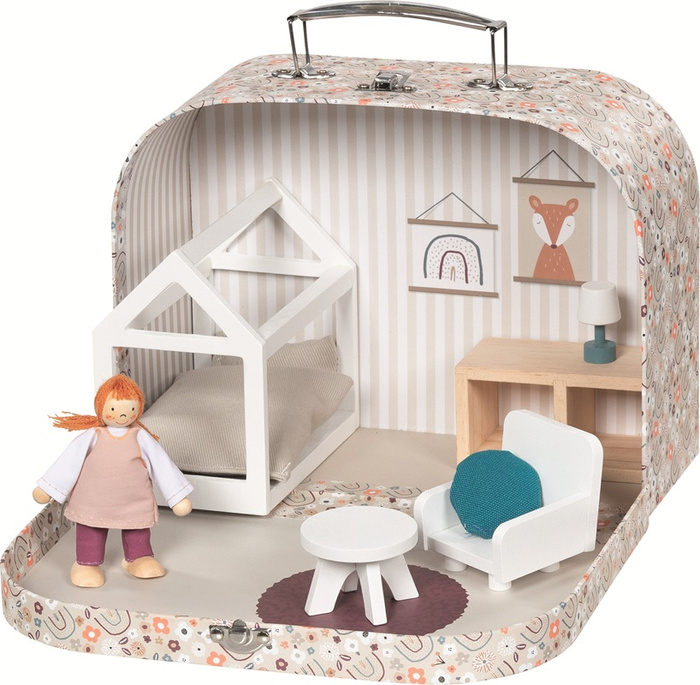 Apartament dla lalki w walizce Paryż nr 137 Goki