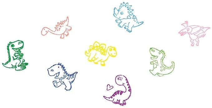 Stemple z drewna Dinozaury Goki