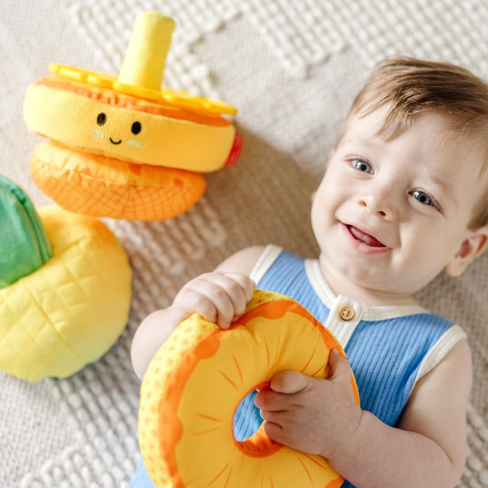 Układanka sensoryczna dla niemowląt Pineapple Soft Stacker Melissa & Doug