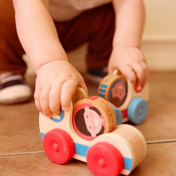 Drewniane autka do rączki GO Tots Melissa and Doug