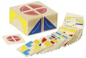 Zabawa logiczna, Kubus, 4 klocki, 26 wzorów