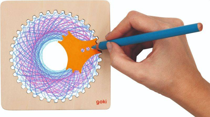 Drewniany spirograf Goki