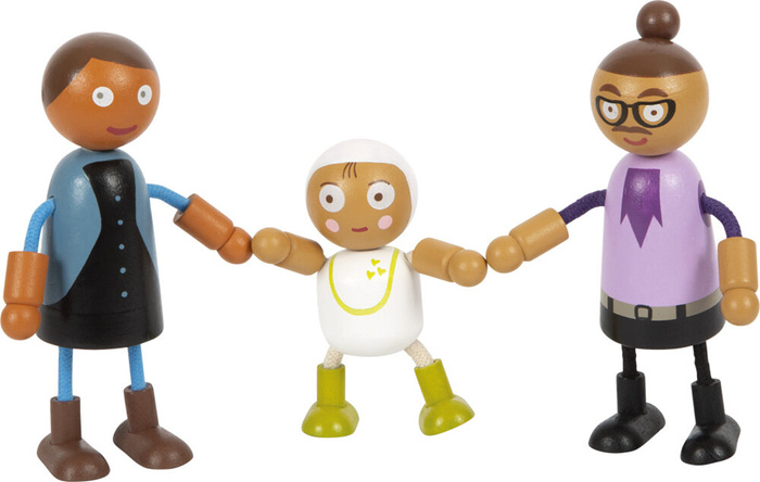 Drewniane lalki Rodzina z dzieckiem Small Foot 
