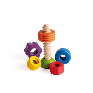 Drewniana Gra Tęczowa Śruba Erzi