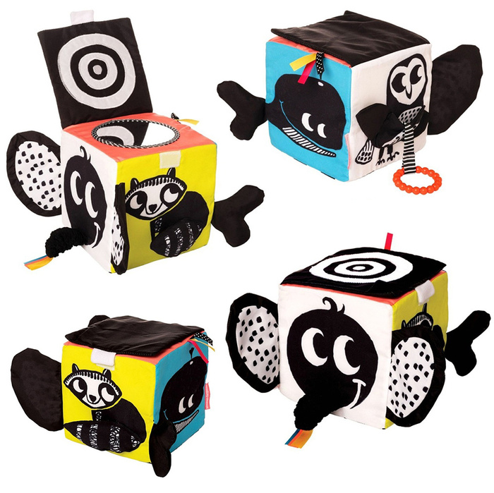  Miękka edukacyjna kostka Zoo zabawa Manhattan Toy