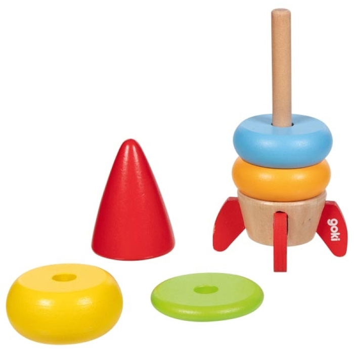 Rakieta kosmiczna układanka na paliku Goki