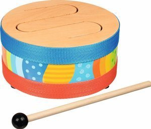 Drewniany bębenek dla dzieci z pałeczką Goki