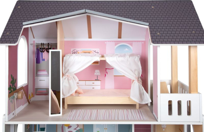 Drewniany domek dla lalek willa XL z wyposażeniem Small Foot