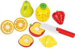 Drewniane owoce do krojenia