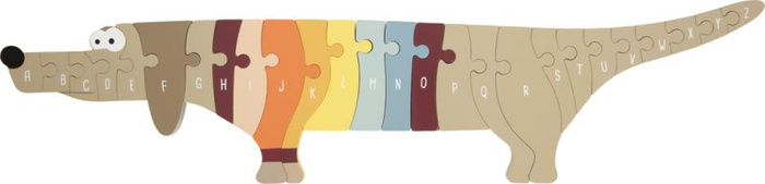 Drewniane puzzle Alfabet jamnik Small Foot