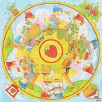 Puzzle XXL z tektury Sadzenie truskawek Goki