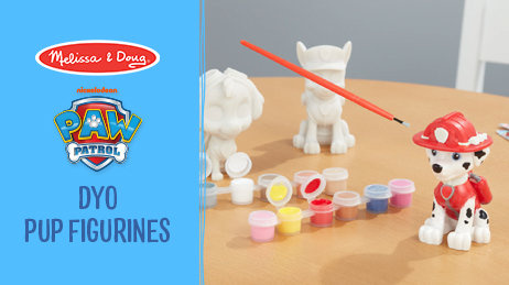 Figurki do malowania Psi Patrol Craft Kit - Pup Figurines Melissa and Doug