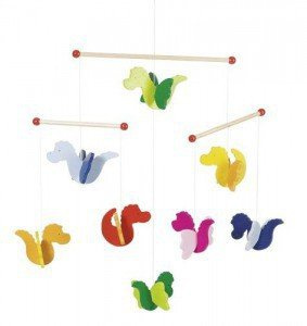 Drewniana karuzela do zawieszenia 3D, smoki