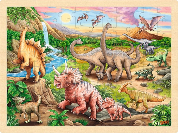 Puzzle Dinozaury 96 el. Goki