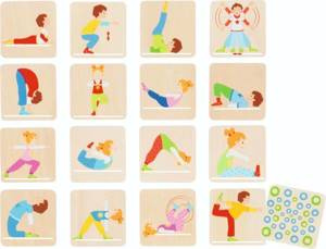 Drewniane memo Gimnastyka Goki