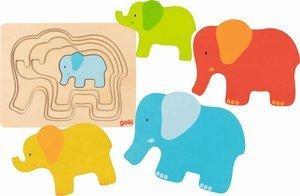 Puzzle warstwowe Słoń Goki