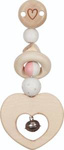 Drewniana zawieszka Serduszko z dzwoneczkiem Goki Baby