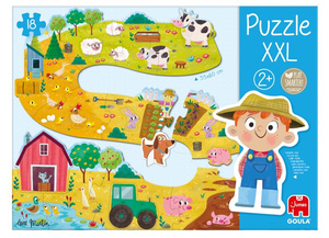 Puzzle dla dzieci XXL Farma Goula