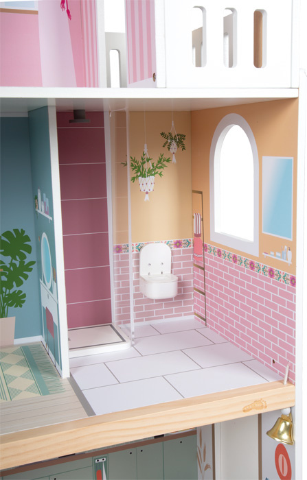 Drewniany domek dla lalek willa XL z wyposażeniem Small Foot