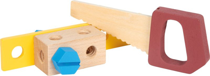 Drewniana walizka z narzędziami dla dzieci Warsztat Small Foot 