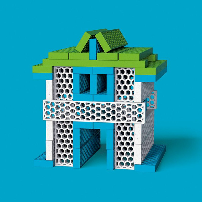 Klocki dla dzieci Przyjacielski Statek Mini Box Bioblo 40 elementów