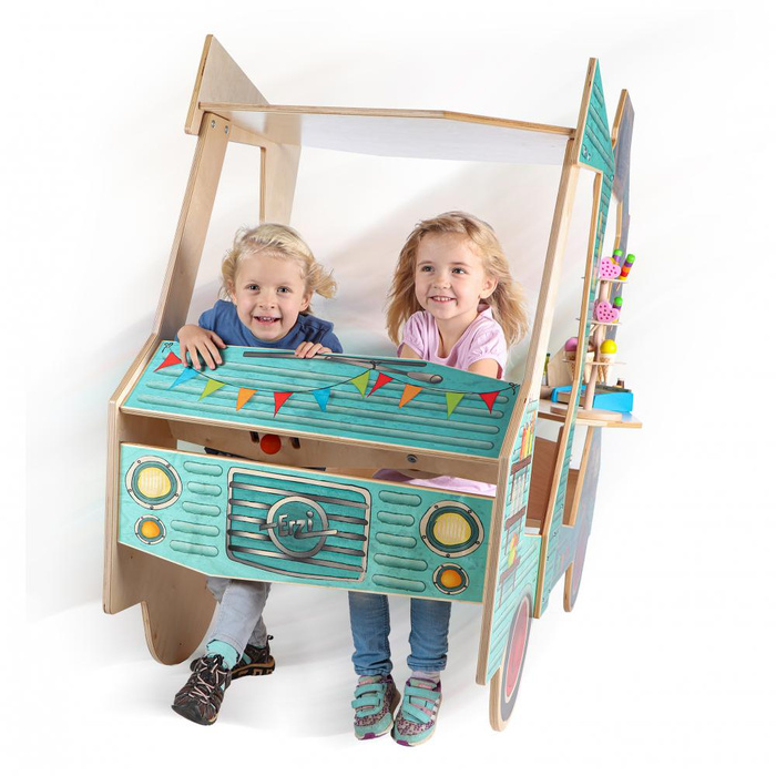 Drewniany Food Truck dla dzieci Erzi