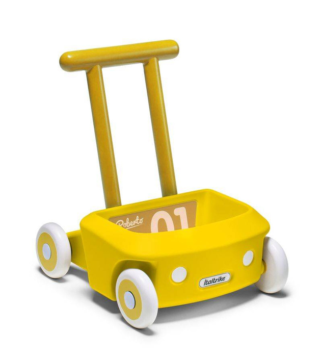 Chodzik dla dzieci żółty pchacz Roberto Mini Eolo Italtrike 