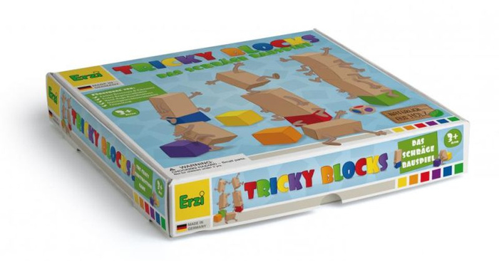 Gra zręcznościowa balansujące wieże z klocków Tricky Blocks Erzi