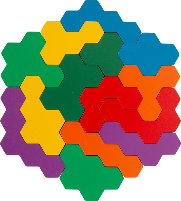Układanka drewniane Hexagon Small Foot