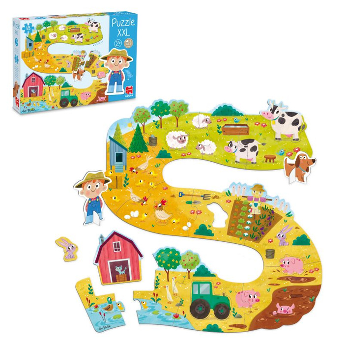 Puzzle dla dzieci XXL Farma Goula
