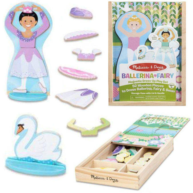Układanka magnetyczna ubieranie Baletnica i Wróżka Melissa & Doug 