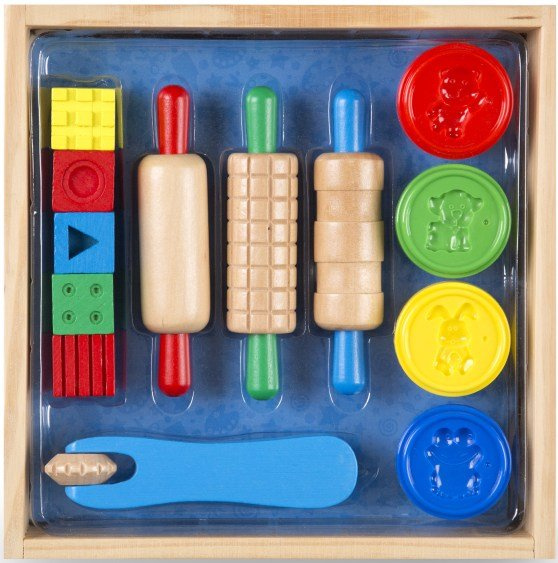 Ciastolina z wałkiem i stemplami Created by Me! Shape, Model, & Mold Melissa & Doug 
