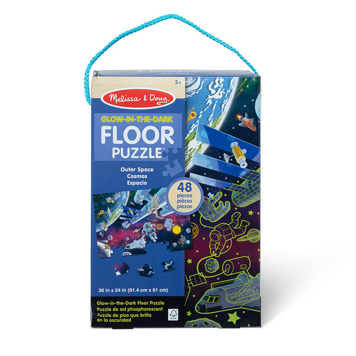Kosmiczne puzzle podłogowe świecą w nocy 48 el. Melissa and Doug