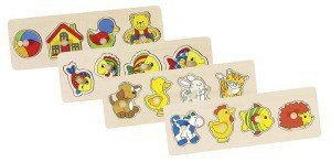 Display - układanki z elementami do wkładania, 8 sztuk