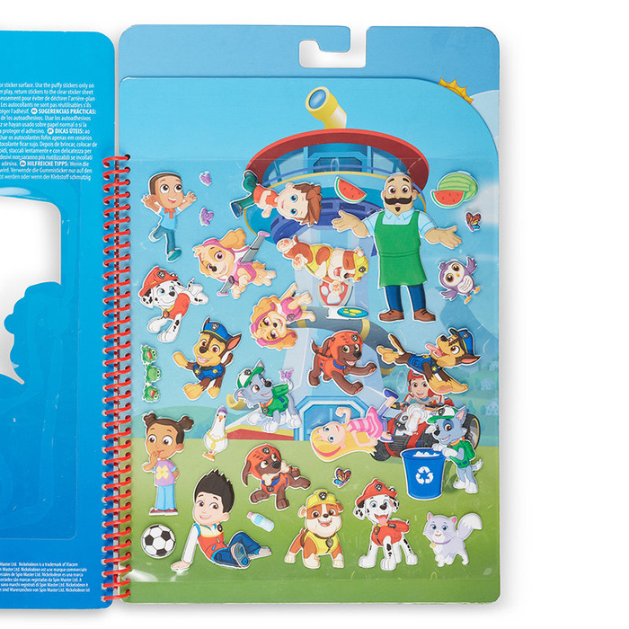 Naklejki wielokrotnego użytku Psi Patrol Puffy Sticker - Adventure Bay Melissa and Doug
