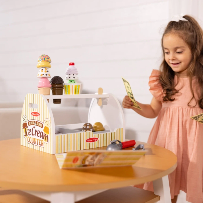 Drewniana Lodziarnia Scoop & Serve 28 el  Melissa & Doug