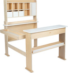 Stragan z drewna naturalnego do zabawy w sklep Small Foot