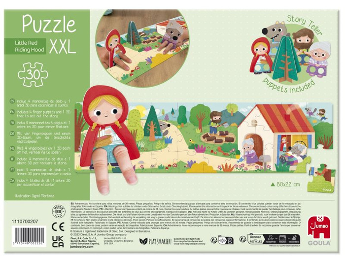 Puzzle dla dzieci XXL Czerwony kapturek Goula